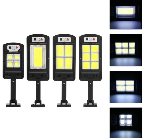 500W 48/120/128COB LED solare Lampione stradale PIR Sensore di movimento Smart remoto Cont...