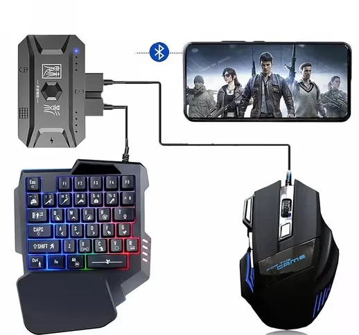 M1PRO Mobile Controller Gaming Keyboard Mouse Converter Adapter PUBG Mobile Controller Gam...