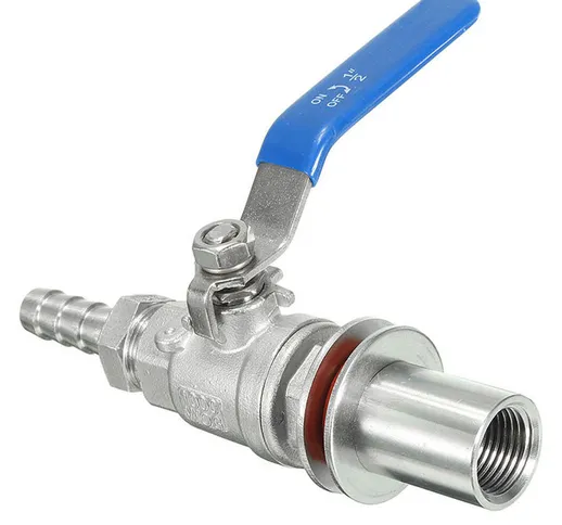 1/2 Pollici In acciaio inox BSP Weldless Compact Valvola a sfera Barb Home Brew Beer Kettl...