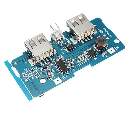 3pcs 3.7V A 5V 1A 2A Booster Modulo DIY Power Board circuito di bordo della scheda di bord...