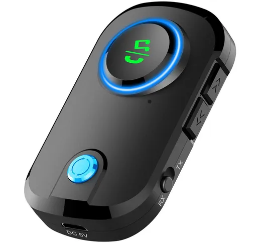 Bakeey Wireless Bluetooth 5.0 Adattatore audio Audio stereo ricevitore Trasmettitore 3.5mm...
