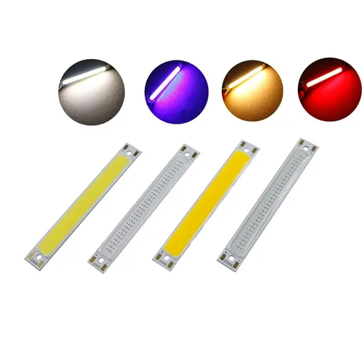 5 pz 1 W 3 W LED COB lampada Chip Module Bar Strip 60x8mm per DIY Sorgente Luminosa DC2-2....