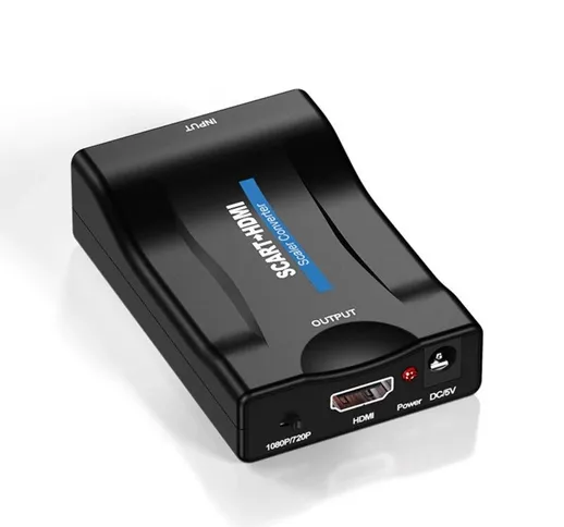 Bakeey 1080P Convertitore da SCART a HDMI Adattatore convertitore video audio di alto live...