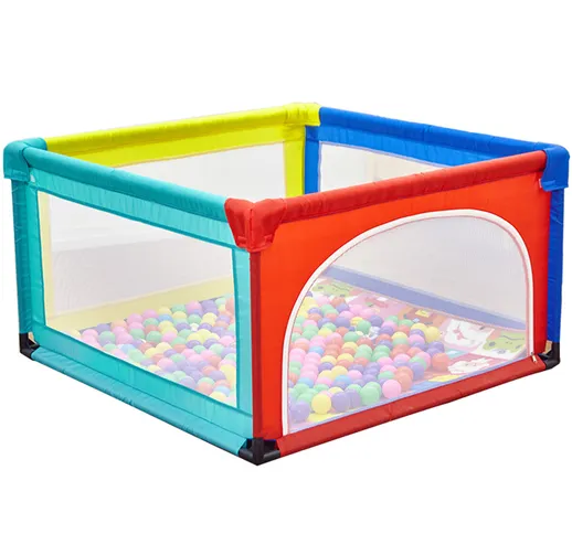 Box per bambini portatile Extra Large Play Yard per neonati Robusta sicurezza per bambini...