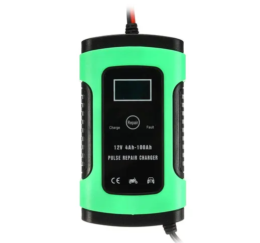 Spina UE 12V 6A Riparazione impulsi LCD Batteria Caricabatterie per auto moto Piombo acido...