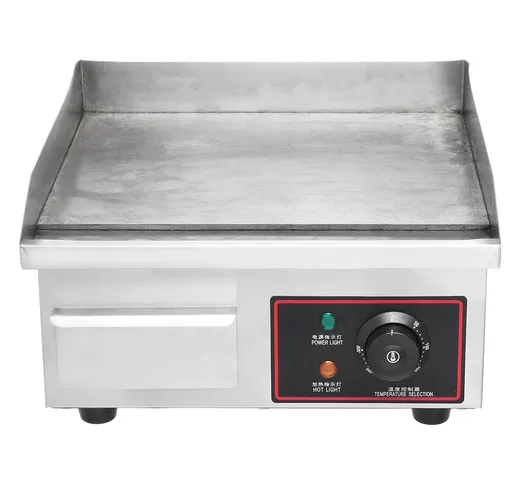 1500W 220V Piastra elettrica commerciale per barbecue Padella per barbecue Hot Piatto Acci...