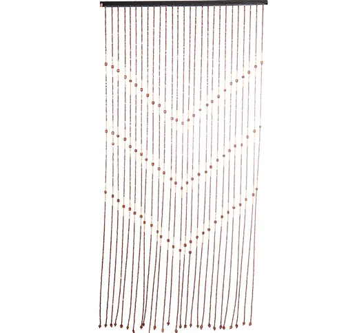 90 * 175 cm 27 linee retro in legno perline per tende per tende per porte zanzariera per v...