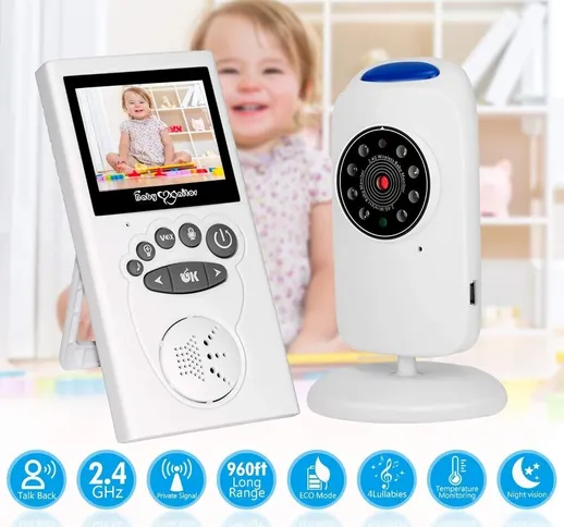 GB101 2.4 Pollici LCD Baby monitor video wireless fotografica Audio talk bidirezionale IR...