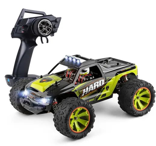 Wltoys 144002 RTR 1/14 2.4G 4WD 50 km/h RC Auto Veicoli Spazzolato luce a led Camion Gioca...