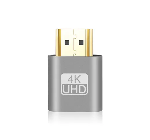 VGA Virtual Display Adattatore HDMI compatibile 1.4 DDC EDID Dummy Plug Headless Ghost Dis...