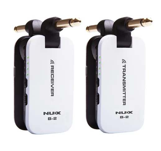 NUX B-2 Trasmettitore wireless a 4 canali 2.4G a 4 canali e ricevitore per basso