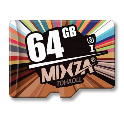 MIXZA Fashion Edition U3 Classe 10 64GB TF Micro Memory Card per DSLR Digital fotografica...