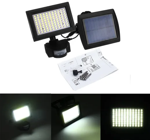 solare Power 99 LED PIR Sensore di movimento Flood Wall Waterproof Waterproof Garden da es...