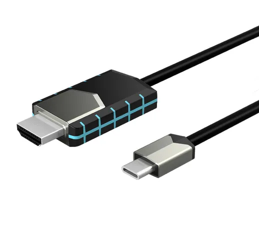 Cavo di conversione da tipo C a HDMI 4K 30Hz Cavo USB 3.1 HD per TV con telefono cellulare