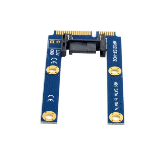 ITHOO MPCE1ST-N03 MSATA a SATA 3.0 7PIN Interface SSD PCI-E Scheda di espansione 6Gbps per...