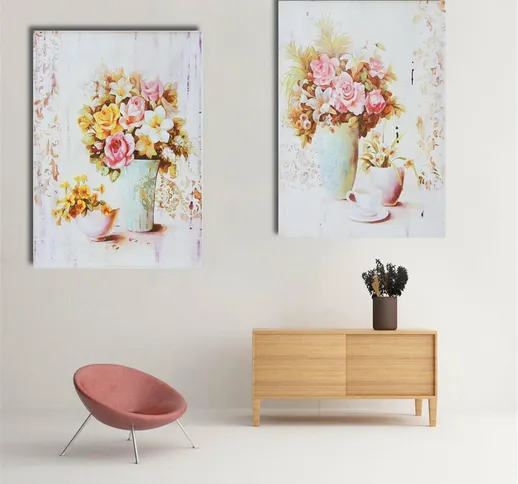 Vaso di fiori Arte astratta per pareti Pittura Stampa su tela Immagine Decorazioni per la...