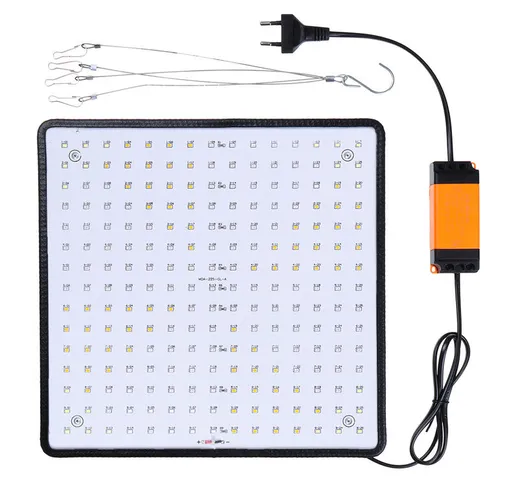 225 LED Grow Light lampada Pannello ultrasottile a spettro completo Pianta da interno Fior...