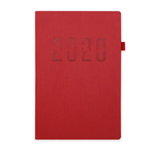 A5 Size 2020 Planner Agenda Calendario annuale Notebook Portatile Note settimanali Manuale...