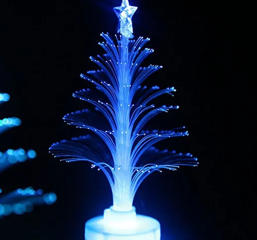 Luce per albero di Natale in fibra ottica colorata LED per la luce notturna della decorazi...