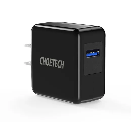 CHOETECH US 18W QC3.0 Caricabatterie rapido USB Caricabatterie da muro Adattatore di alime...