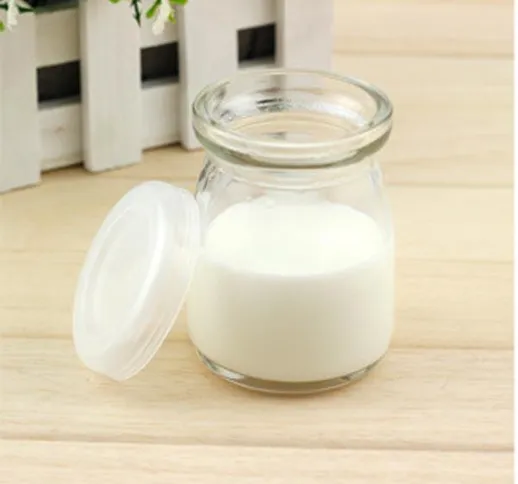 100ml di latte yogurt bottiglia di vetro budino tazza resistente alle alte temperature