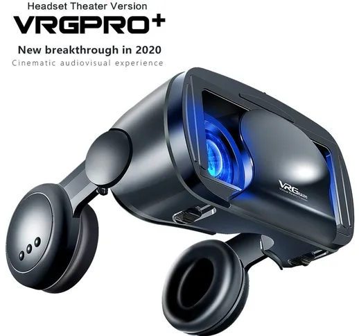 Bakeey 2020 NUOVO Casco VR 3D Occhiali Supporto per realtà virtuale 0-800 Occhiali per cuf...