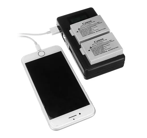 Palo LP-E8-C USB ricaricabile Batteria Caricabatterie cellulare Power Bank per Canon LP-E8...