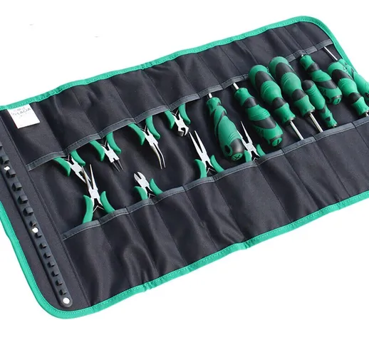 Oxfoord Stoffa Rolling Tool Borsa per cacciaviti Toolkit per immagazzinare Mini pinze Elet...