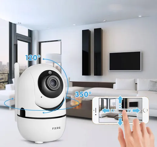 Fuers 1080P IP fotografica Tuya APP Baby Monitor Monitoraggio automatico Sicurezza coperta...