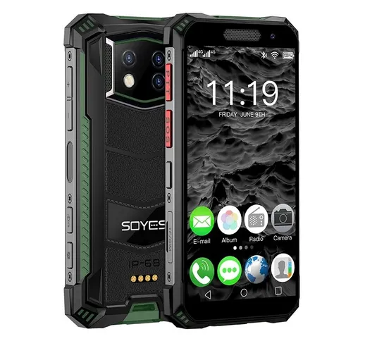 SOYES S10 MAX Mini SmartPhone 4G LTE 3.5 Pollici 3800mAh IP68 Impermeabile Android 10.0 Ri...