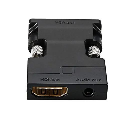 Cabledeconn F0105 Convertitore da HDMI a VGA Adattatore da femmina a maschio HDMI con port...