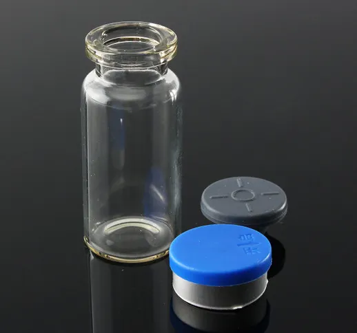 Fiale 100ml 10 ml di fiale di stoccaggio di bottiglie di vetro trasparente con tappo Flip...