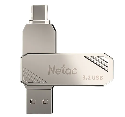 Netac US12 64GB USB3.2 Dual U-Port Flash Drive Type-C+A Pendrive ad alta velocità Mini dis...