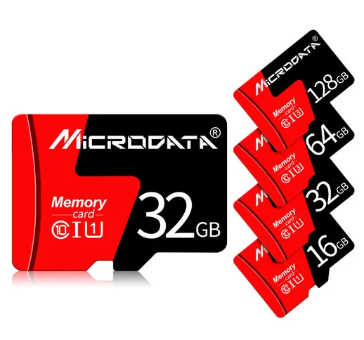 MicroData 8GB 16GB 32GB 64GB Scheda di memoria TF classe 10 ad alta velocità max 80 Mb/s d...