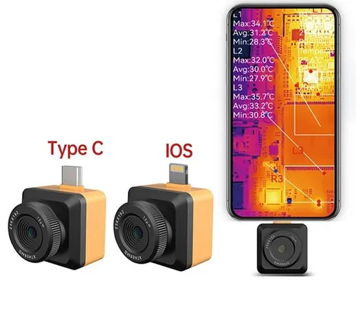 INFIRAY T2S+ Thermal Imaging fotografica 256×192 per Smart Phone IOS Type-C Connettore Ter...