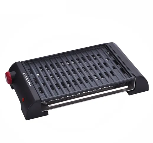 BIYA Barbecue elettrico da tavolo Barbecue da giardino campeggio Cucina 800W Interno / Est...