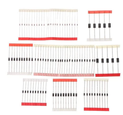 Set di kit diodi Schottky a commutazione rapida da 8 pezzi 3000 pz 1N4148 1N4007 1N5819 1N...