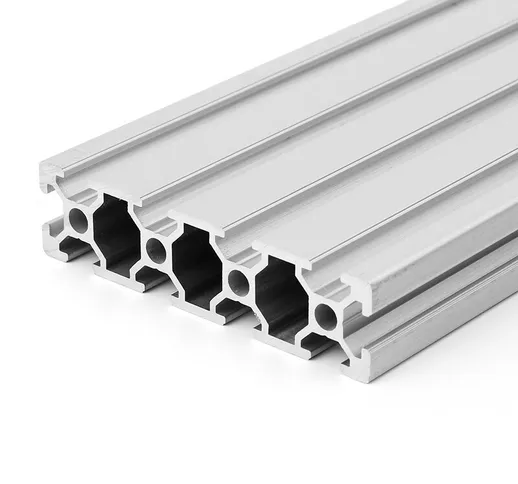 Machifit 600mm Lunghezza 2080 T-Slot profili in alluminio per estrusione per CNC