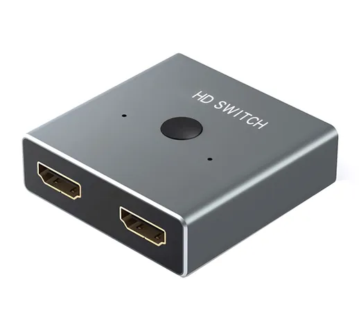 KING LIN JL-201L Switch compatibile con HDMI Splitter 4K bidirezionale compatibile con HDM...