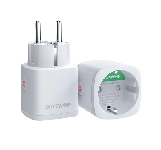 BlitzWolf® BW-SHP13 ZB 3.0 Smart Zigbe Socket 16A EU Plug Electricity Metering APP Remote...
