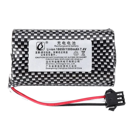 KYAMRC 1898A 1899A 7.4V 1500mAh 5C 2S Spina SM Li-ion Batteria G16-35 per modelli di auto...