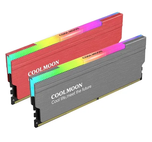 COOLMOON Memory Vest ARGB Desktop Computer Memory Bar Raffreddamento Sincronizzazione divi...