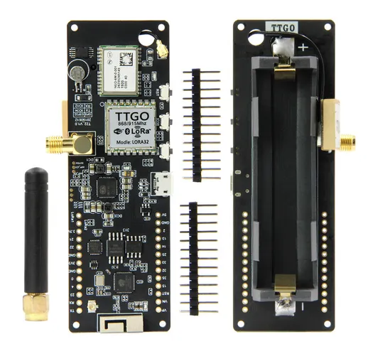 LILYGO® TTGO T-Beam v1.0 ESP32 LoRa 923 Mhz WiFi GPS NEO-6M 18650 Scheda Bluetooth WiFi