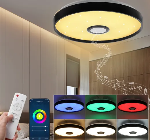 Dimmerabile 36W RGB LED Plafoniera lampada bluetooth WIFI Alexa / Google Home + remoto