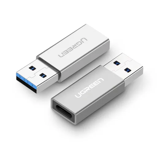 Ugreen US204 Adattatore da USB 3.0 a Type-C USB3.0 per Samsung S21 Huawei P40 Macbook Type...