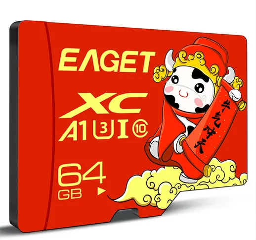 Eaget T1 Scheda di memoria TF ad alta velocità Class10 32GB 64GB Scheda Micro SD da 128 GB...