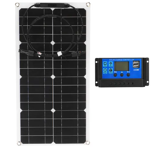Pannello flessibile da 100 W solare Batteria Kit caricabatterie per auto da barca e contro...
