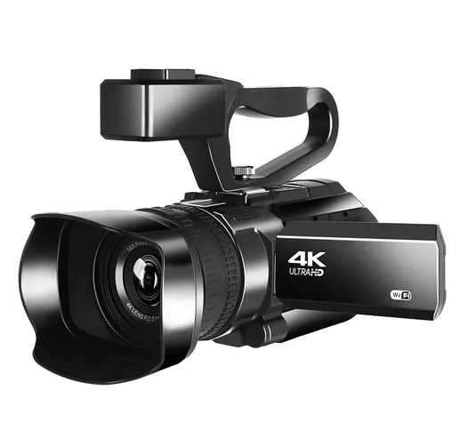 KOMERY RX100 4K Ultra HD Videocamera da 48 MP fotografica per YouTube Live Streaming Zoom...