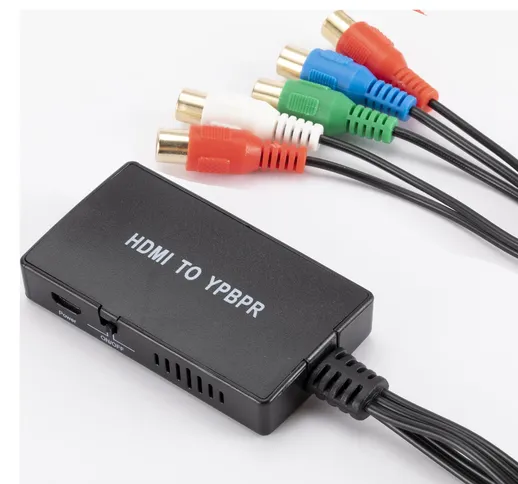 Convertitore YJ da HDMI a YPbPr con cavo USB Cavo adattatore da HD a componente per LCDTV...