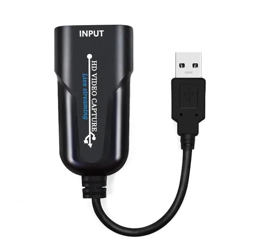 Grwibeou K004 Scheda di acquisizione video da HDMI a USB 3.0 1080p 60 Frame Grabber Record...